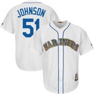 Men's Seattle Mariners Randy Johnson Majestic White Home Big & Tall Cooperstown Cool Base Player Jersey