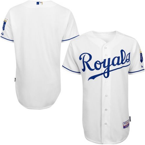  Men's Kansas City Royals Majestic Home White 6300 Team Authentic Jersey