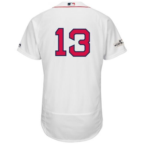  Men's Boston Red Sox Hanley Ramirez Majestic White 2017 Postseason Flex Base Player Jersey