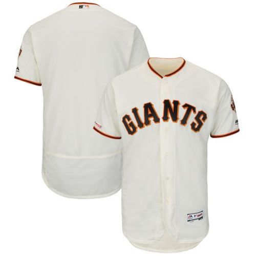  Men's San Francisco Giants Majestic Home Ivory Flex Base Authentic Collection Team Jersey
