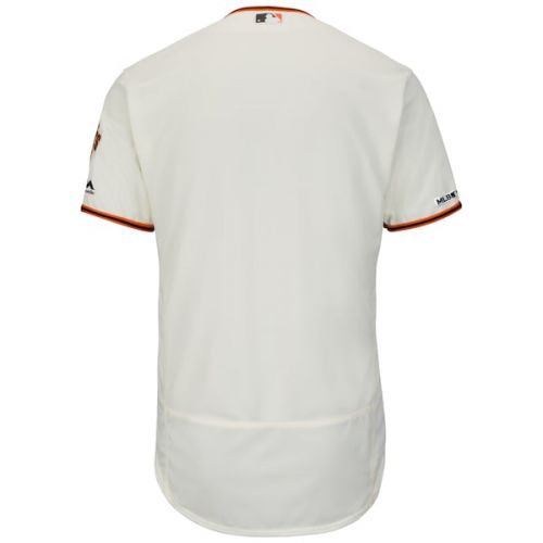  Men's San Francisco Giants Majestic Home Ivory Flex Base Authentic Collection Team Jersey
