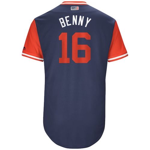  Men's Boston Red Sox Andrew Benintendi "Benny" Majestic Navy 2017 Players Weekend Authentic Jersey