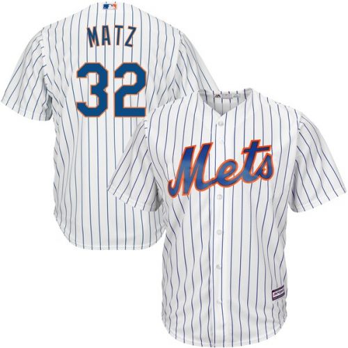  Men's New York Mets Steven Matz Majestic White Home Cool Base Player Jersey