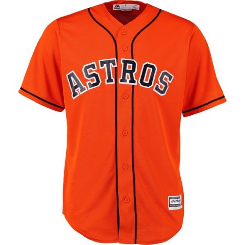  Men's Houston Astros Dallas Keuchel Majestic Orange Alternate Cool Base Player Jersey