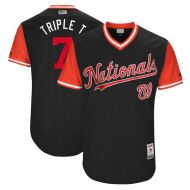 Men's Washington Nationals Trea Turner "Triple T" Majestic Navy 2017 Players Weekend Authentic Jersey