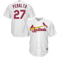 Men's St. Louis Cardinals Jhonny Peralta Majestic White Home Cool Base Player Jersey