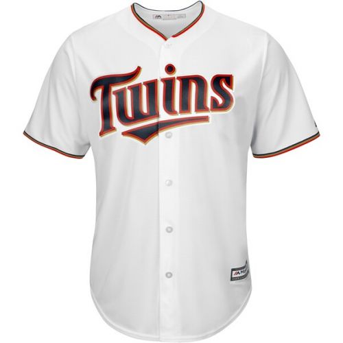  Men's Minnesota Twins Phil Hughes Majestic White Home Cool Base Player Jersey -
