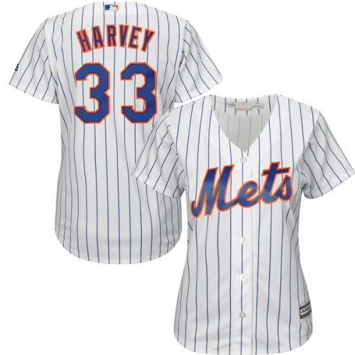  Women's New York Mets Matt Harvey Majestic White Home Cool Base Player Jersey