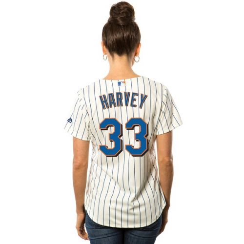  Women's New York Mets Matt Harvey Majestic White Home Cool Base Player Jersey