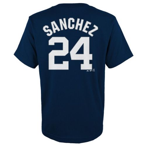 Youth New York Yankees Gary Sanchez Majestic Navy Player Name & Number T-Shirt
