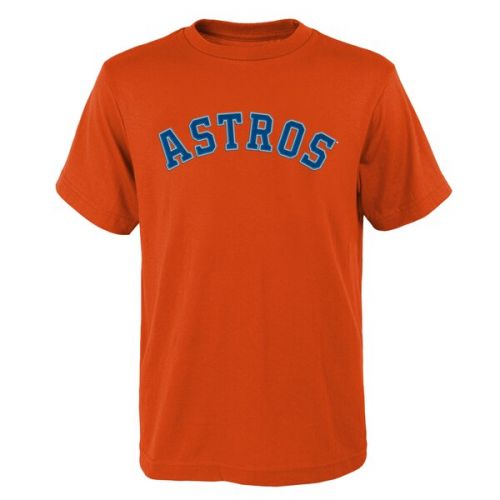  Youth Houston Astros Jose Altuve Majestic Orange Name & Number T-Shirt