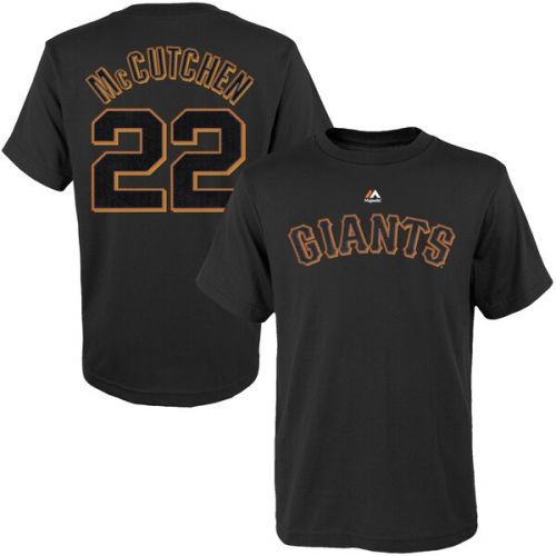  Youth San Francisco Giants Andrew McCutchen Majestic Black Name & Number T-Shirt