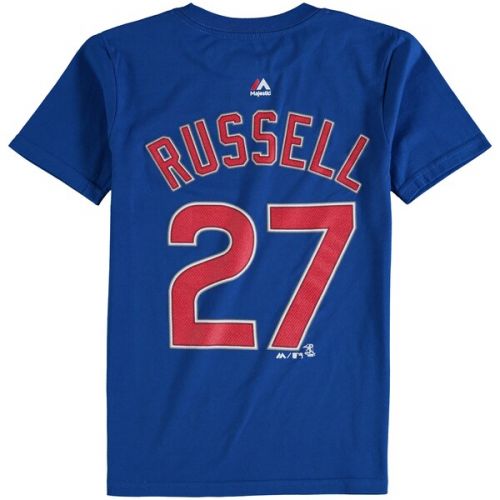  Youth Chicago Cubs Majestic Royal Player Name & Number T-Shirt