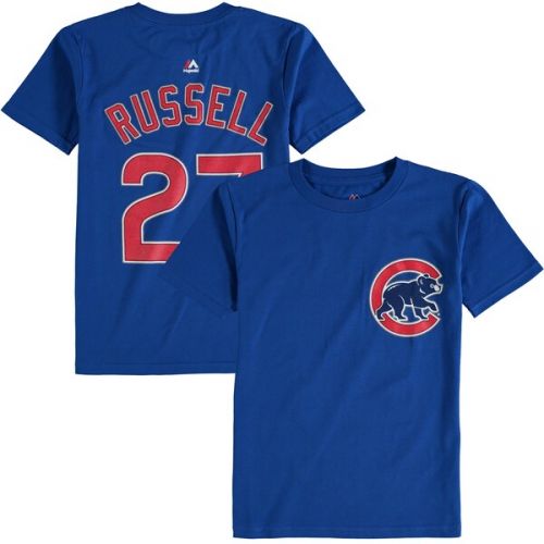  Youth Chicago Cubs Majestic Royal Player Name & Number T-Shirt
