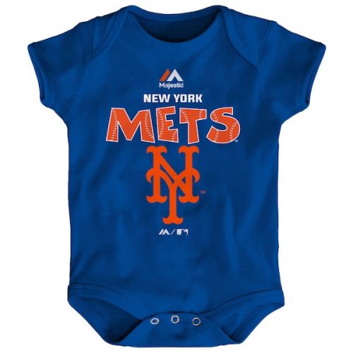  Newborn & Infant New York Mets Noah Syndergaard Majestic Royal Stitched Player Name & Number Bodysuit