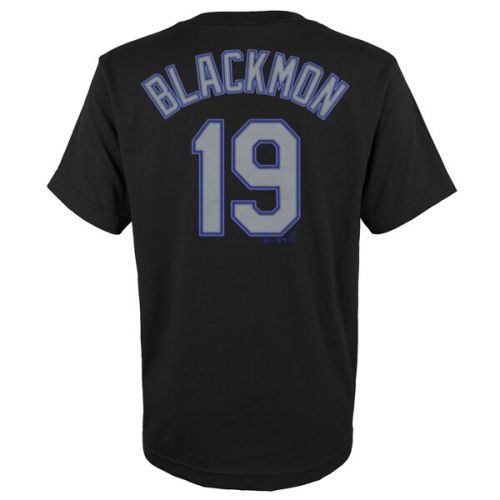  Youth Colorado Rockies Charlie Blackmon Majestic Black Player Name & Number T-Shirt