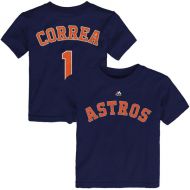 Toddler Houston Astros Carlos Correa Majestic Navy Player Name & Number T-Shirt