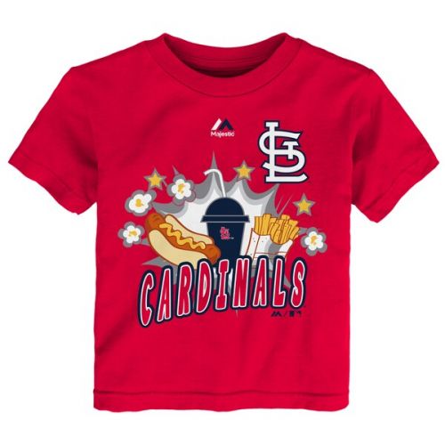  Toddler St. Louis Cardinals Yadier Molina Majestic Red Snack Attack Name & Number T-Shirt