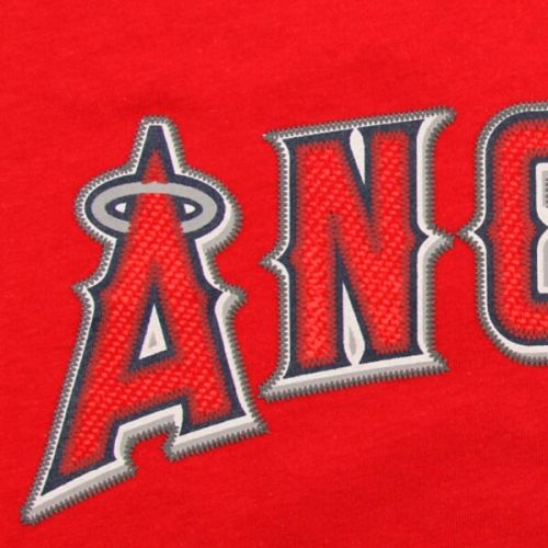  Youth Los Angeles Angels Albert Pujols Majestic Red Player Name & Number T-Shirt