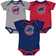 Infant Chicago Cubs Kris Bryant Majestic RedRoyalGray Name & Number 3-Pack Bodysuit Set