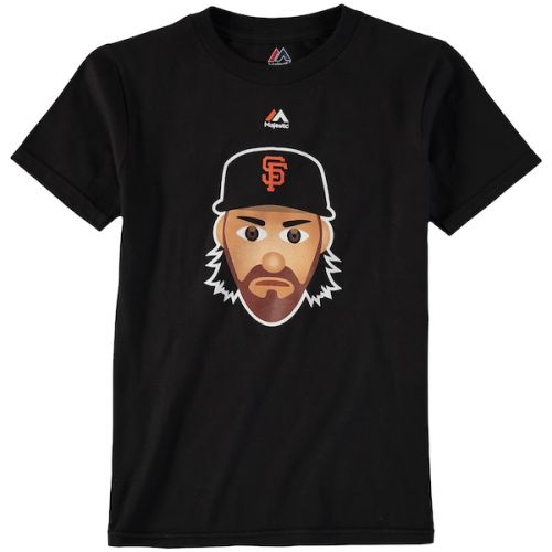  Youth San Francisco Giants Madison Bumgarner Majestic Name & Number Emoji Black T-Shirt
