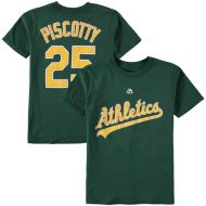Youth Oakland Athletics Stephen Piscotty Majestic Green Name & Number T-Shirt
