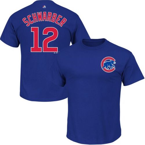  Youth Chicago Cubs Kyle Schwarber Majestic Royal Player Name & Number T-Shirt