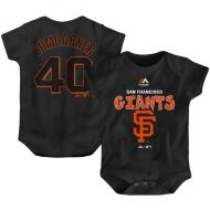 Newborn & Infant San Francisco Giants Madison Bumgarner Majestic Black Stitched Player Name & Number Bodysuit