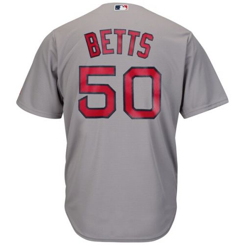  Mens Boston Red Sox Mookie Betts Majestic Gray Cool Base Player Jersey