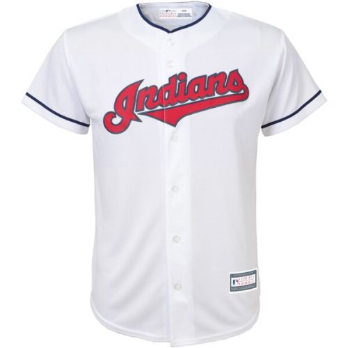  Youth Cleveland Indians Corey Kluber Majestic White Home Cool Base Replica Player Jersey