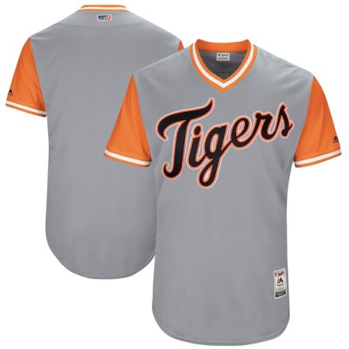  Mens Detroit Tigers Majestic Gray 2017 Players Weekend Authentic Team Jersey