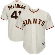 Mens San Francisco Giants Mark Melancon Majestic Cream Cool Base Alternate Player Jersey