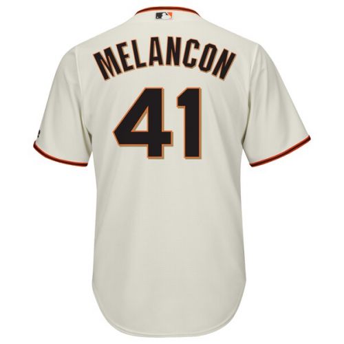  Mens San Francisco Giants Mark Melancon Majestic Cream Cool Base Alternate Player Jersey