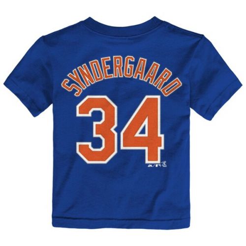  Toddler New York Mets Noah Syndergaard Majestic Royal Name & Number T-Shirt