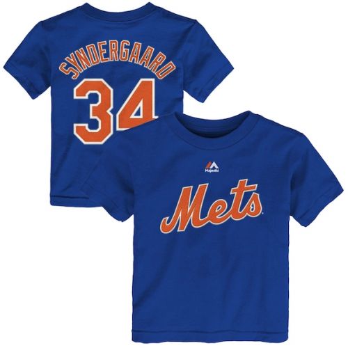  Toddler New York Mets Noah Syndergaard Majestic Royal Name & Number T-Shirt