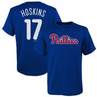 Youth Philadelphia Phillies Rhys Hoskins Majestic Royal Name & Number T-Shirt