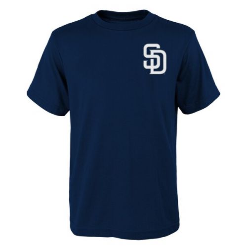  Youth San Diego Padres Eric Hosmer Majestic Navy Name & Number T-Shirt