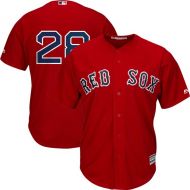 Mens Boston Red Sox J.D. Martinez Majestic Scarlet Alternate Official Cool Base Replica Player Jersey