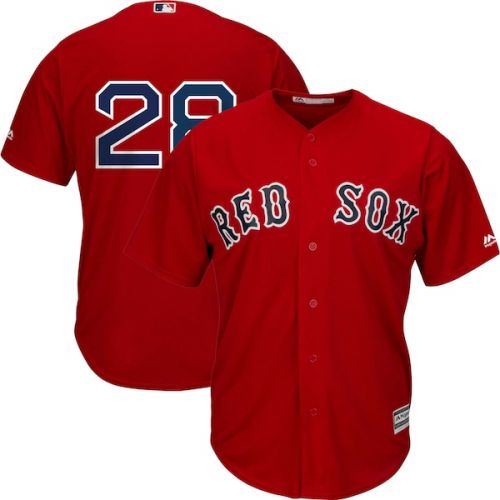  Mens Boston Red Sox J.D. Martinez Majestic Scarlet Alternate Official Cool Base Replica Player Jersey