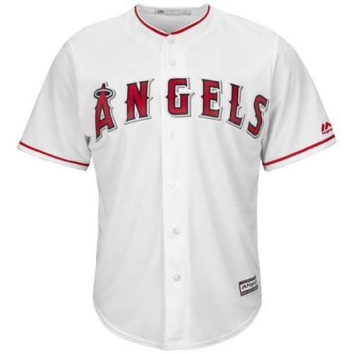  Mens Los Angeles Angels Zack Cozart Majestic White Home Cool Base Player Jersey