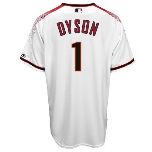  Mens Arizona Diamondbacks Jarrod Dyson Majestic White Home Cool Base Player Jersey