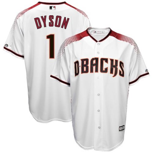  Mens Arizona Diamondbacks Jarrod Dyson Majestic White Home Cool Base Player Jersey