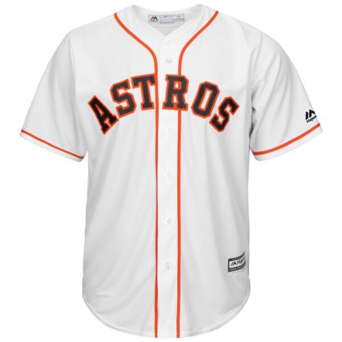  Mens Houston Astros Derek Fisher Majestic White Home Cool Base Player Jersey