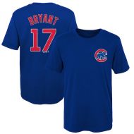Majestic Preschool Chicago Cubs Kris Bryant Royal Player Name & Number T-Shirt