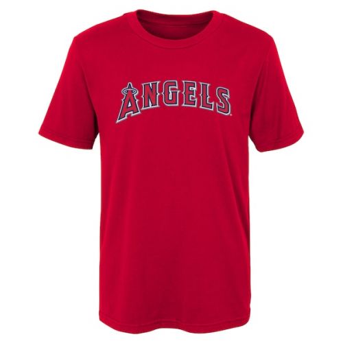  Preschool Los Angeles Angels Mike Trout Majestic Red Player Name & Number T-Shirt