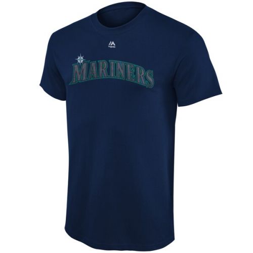  Youth Seattle Mariners Felix Hernandez Majestic Navy Player Name & Number T-Shirt