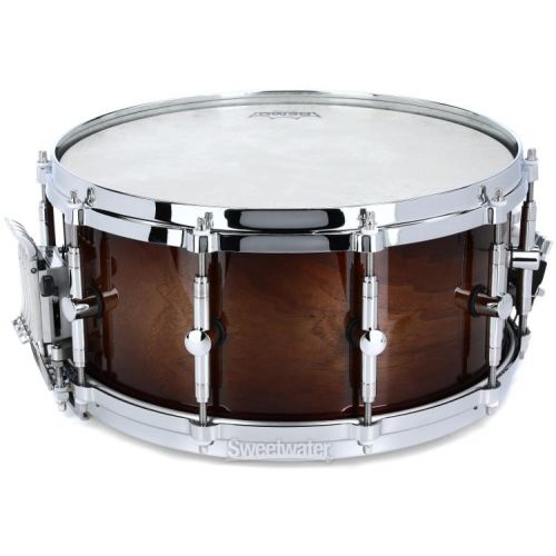  Majestic Prophonic Walnut Snare Drum - 6.5-inch x 14-inch - Brown Sugar Burst