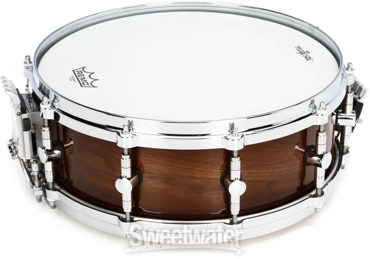  Majestic Majestic Prophonic Walnut Snare Drum - 5 inches x 14 inches - Brown Sugar Burst