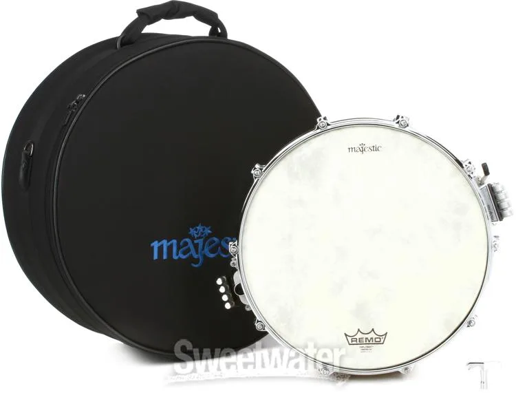  Majestic Prophonic Brass Snare Drum - 14-inch x 5-inch Demo