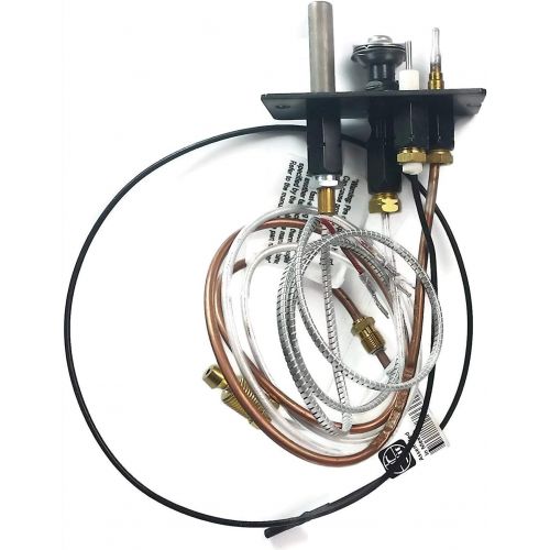  Propane Gas - Majestic 10002265 OEM Replacement 3 Way Pilot Assembly for Propane Gas Fireplaces
